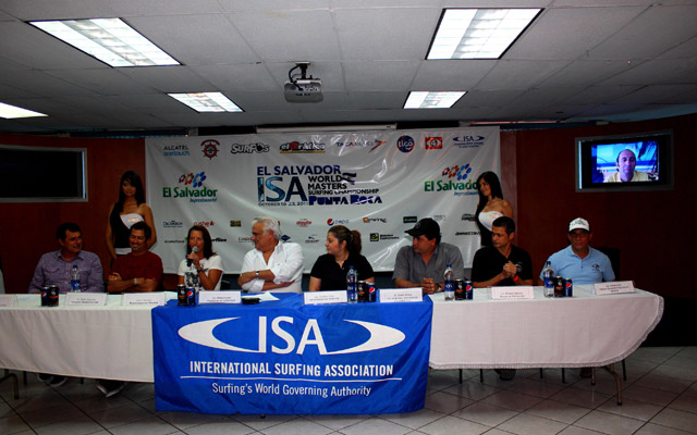 Press Conference Announces the Start of the Historic El Salvador ISA World Masters Surfing Championship 